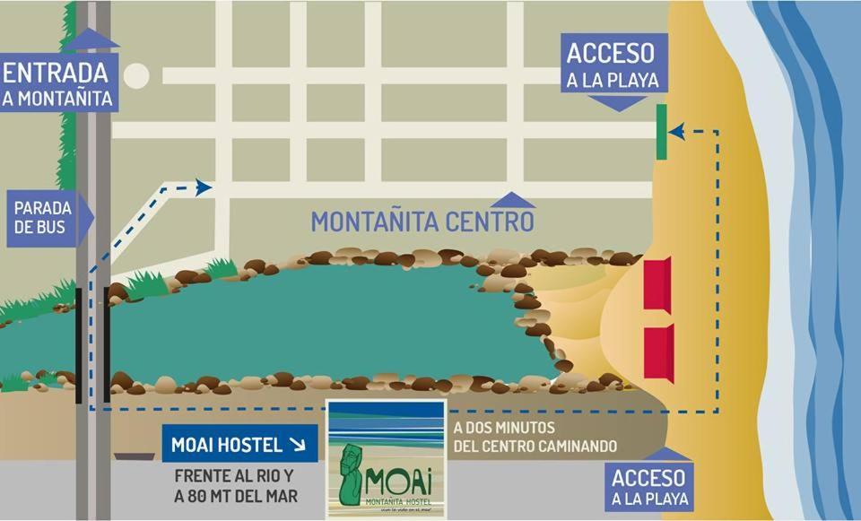Hostal Moai Montañita Eksteriør bilde